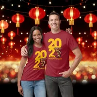 Red Gold Year of the Snake 2025 T-Shirt