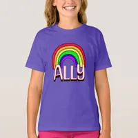 LGBTQIA+ Ally | Cute Rainbow and Heart Pride  T-Shirt