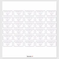 Individual Addressee Mailing Labels