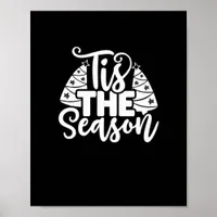 Tis Season To Careful - Retro Vintage Style Poster