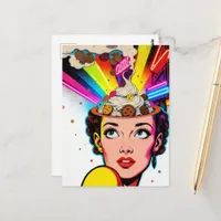 Cookies on Her Mind Surreal Postcard