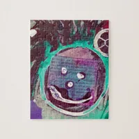 Happy Mixed Media Collage Jigsaw Puzzle