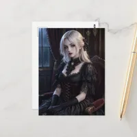 The Blond Vampire Lady Postcard