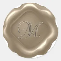 *~* PERSONALIZE Initial Monogram Gold Wax Seal