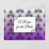 A Recipe For the Bride Wedding Recipe Card
