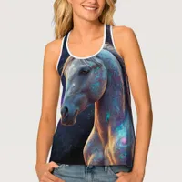 Neon Equinox The Cyber-Kaleidoscope Stallion Tank Top