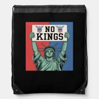 No Kings Classic Patriotic Style Drawstring Bag