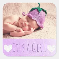 Its a Girl Stickers with your baby's photo