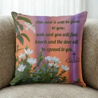 Inspirational Bible Verse Throw Pillow