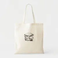 Cute Cottagecore Aesthetic Mushroom Fungi Goblinco Tote Bag