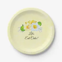 Yellow Daffodils Spring Wedding Personalized Paper Plates