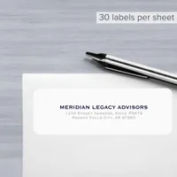  Modern Minimal Business Return Address Label