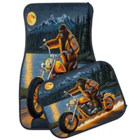 Blazing Bigfoot's Midnight Ride Car Floor Mat