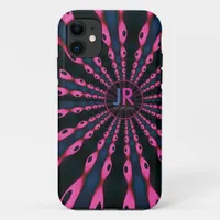 Hippie 'delica Funk Pink Blue Monogram iPhone 11 Case