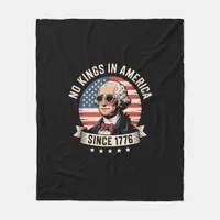 No Kings In America Since 1776 Design Fleece Blanket