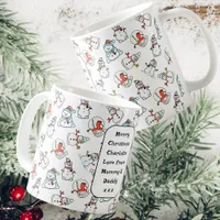 Merry Christmas Daughter | White Snowman Coffee Coffee Mug