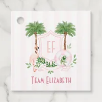 Palm Springs Monogram Bachelorette Party Favor Tags