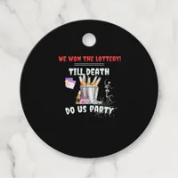 We The Lottery - Till Death Do Us Party Favor Tags