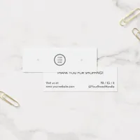 Logo-Branded Minimalist Jewelry Earring Display