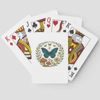 Goblincore Butterfly Fairycore Botanical Apparel C Poker Cards