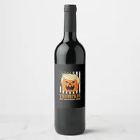 Usa Trumpkin Keep Halloween Great Funny Wine Label
