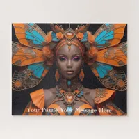 Butterfly winged Muse of the Enchanted Garden Jigsaw Puzzle