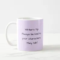 Mauve Funny Author Writing Coffee Mug