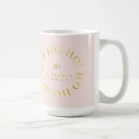 Pink Gold Christmas Ho Ho Ho ID1009 Coffee Mug