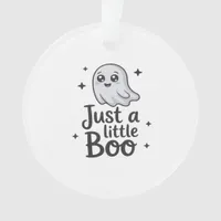 Just Little Boo Funny Design Ornament