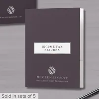 Client Tax Folders Custom Logo