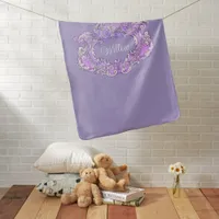 Romantic,Feminine,Personalized  Baby Blanket