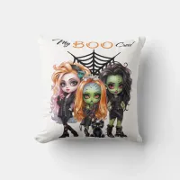 "My Boo Crew"  Throw Pillow