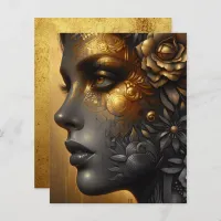 Lady in Gold Ethereal Art Scrapbook