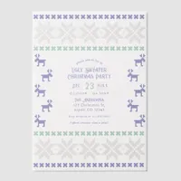 Frost Fairy Ugly Sweater Christmas Party Vellum Invitations
