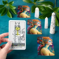 The Colorful Mermaid AI Art Portrait Tarot