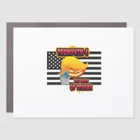 Halloween Funny Trumpkin Classic Car Magnet