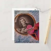 Outburst Messy Mixed Media Collage Postcard