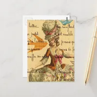 Marie Vintage Collage Postcard