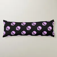 Cute Goth Pink Skulls Body Pillow