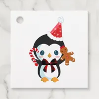 Cute Christmas Penguin Favor Tags