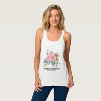 Custom Personalize Photo Artwork Quote Racerback Tank Top