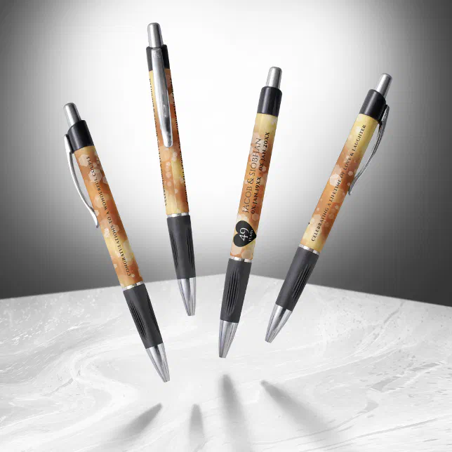 Elegant 49th Copper Wedding Anniversary Pen