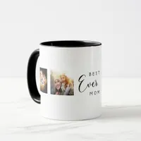 Mother photo collage white black mug