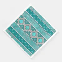 Southwest Turquoise Paper Dinner Napkins