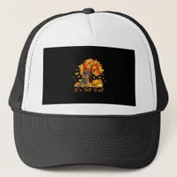 It’s Fall Y’all Halloween Autumn Retro Graphic Trucker Hat