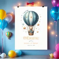 ONEderful First Birthday Welcome Poster