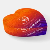 Elegant 39th Agate Wedding Anniversary Paperweight