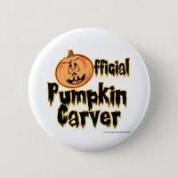 Official Pumpkin Carver Halloween Button