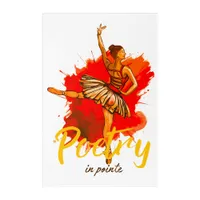 Poetry in Pointe – Elegant Ballerina Art for Dance