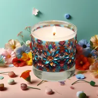 Colorful Seamless Patterns Fabrica Scented Candle